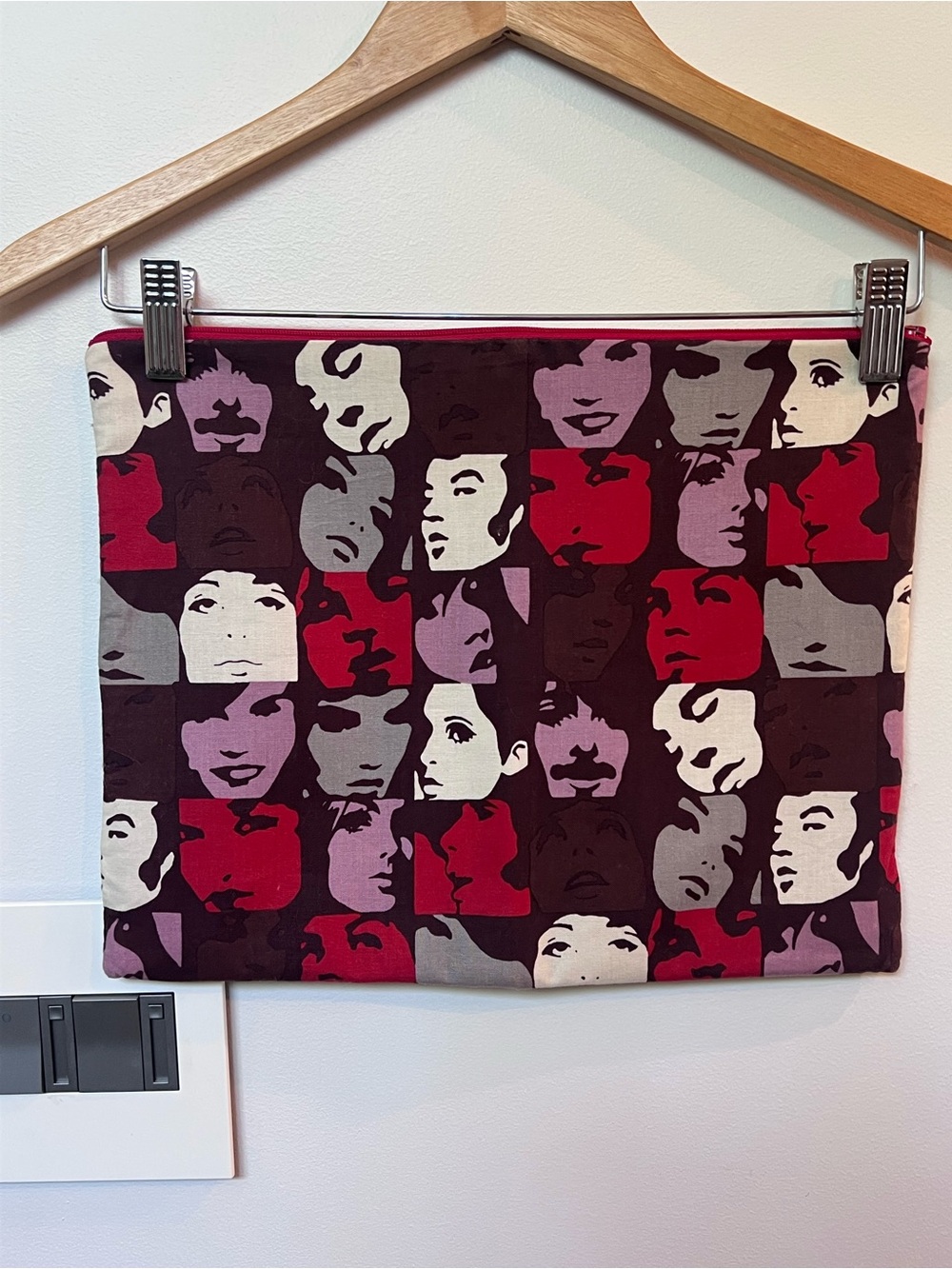 Hilside Bags Pop Art Faces Waterproof Zip Pouch Clutch
